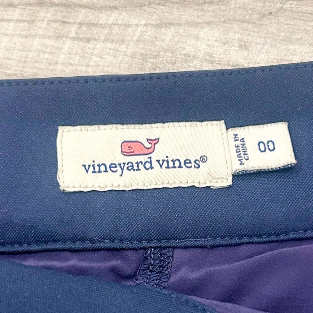 Vineyard Vines Women’s 17” Navy Blue Scalloped Mini Golf Skort Size 00 Like New - Picture 7 of 8